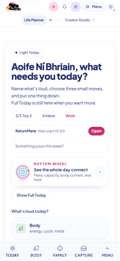 ReturnKit Light Today in its real phone layout