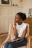 Black woman journaling